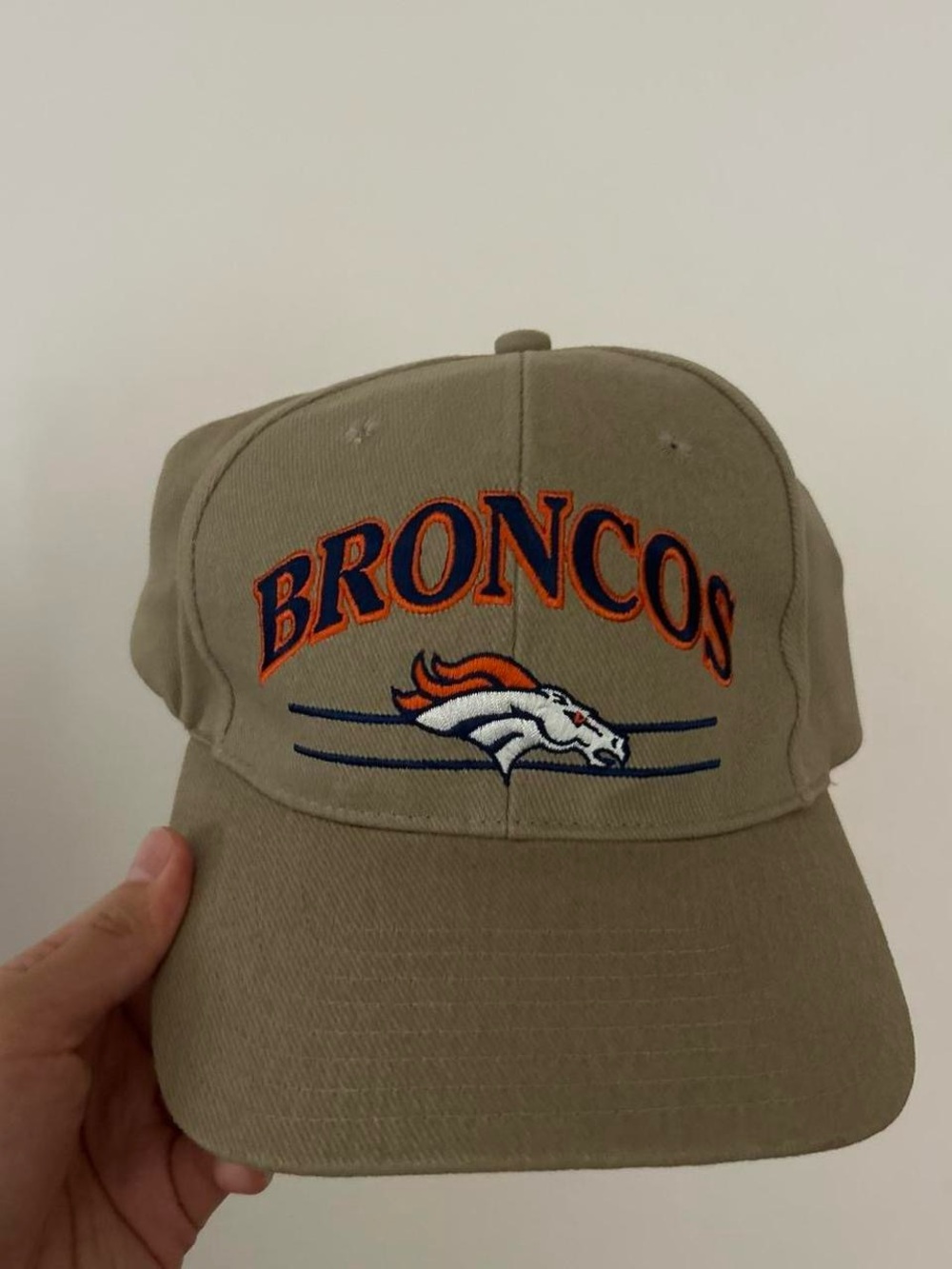 Vintage Khaki Broncos Hat